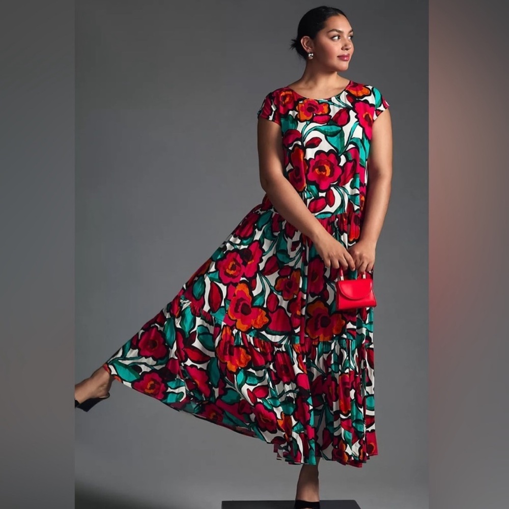 Anthropology Corey Lynn Calter Pink Sundress Maxi Dress